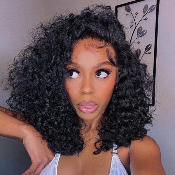 12A Double Drawn Water Wave 13x4 Transparent Lace Full Frontal Wig - Image 2